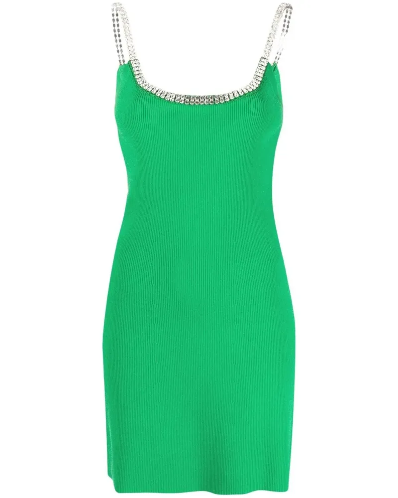 Paco Rabanne Minikleid mit Strass - Grün Grün