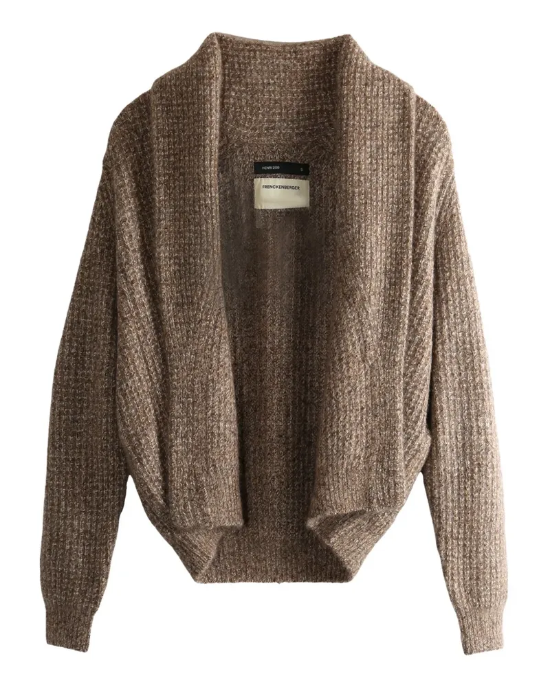 Frenckenberger shawl-collar ribbed cardigan - Braun Braun