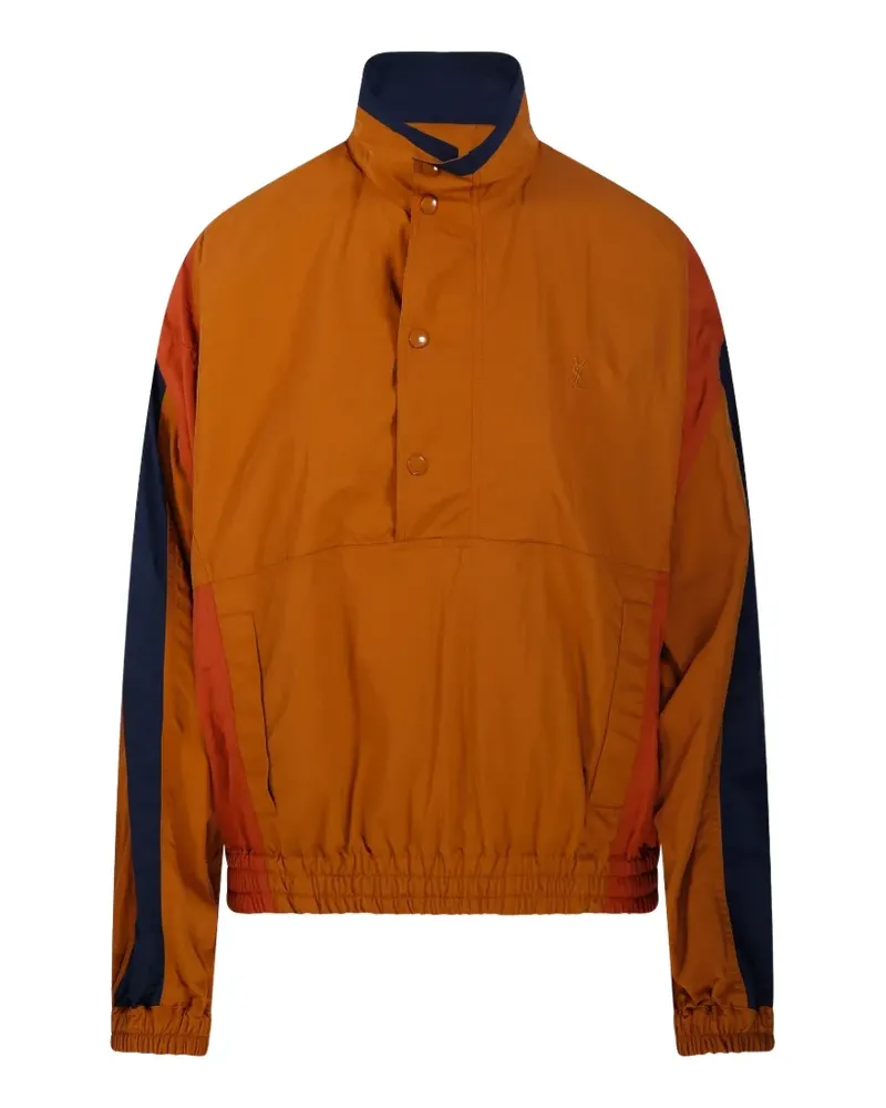 Saint Laurent Cassandre buttoned panelled jacket - Orange Orange