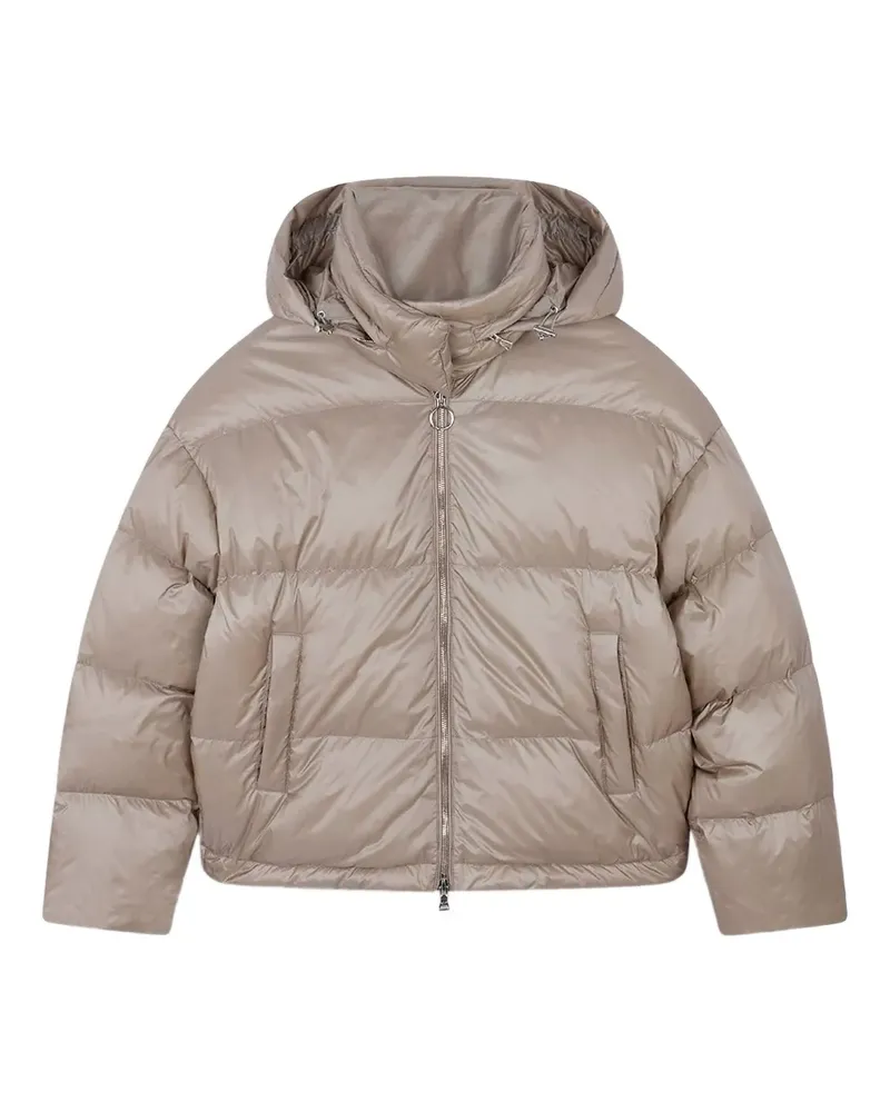 Paul & Shark Shiny hooded down jacket - Nude Nude