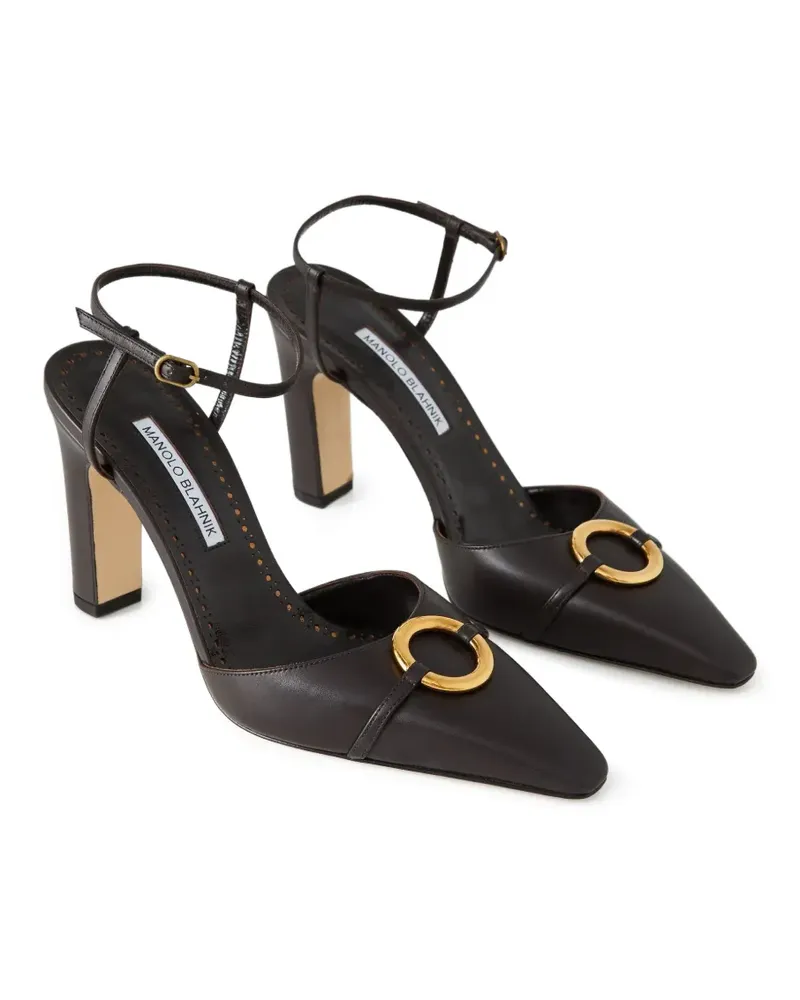 Manolo Blahnik Querelle Pumps mit spitzer Kappe - Braun Braun