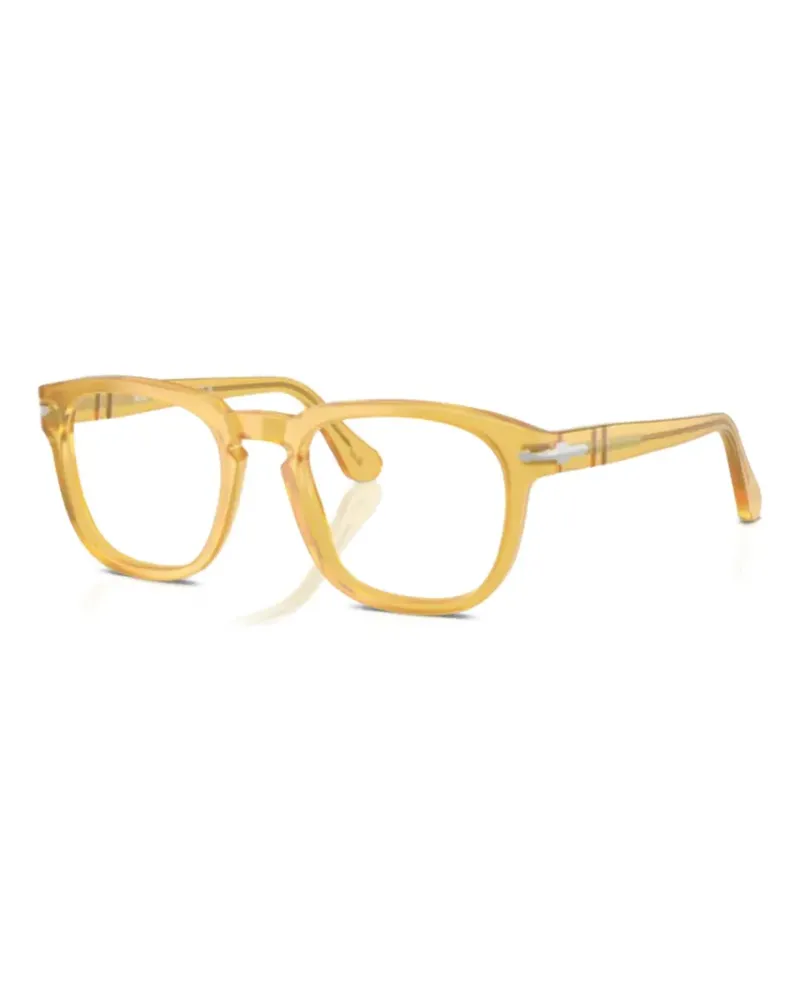 Persol Brille mit eckigem Gestell - Gold Gold
