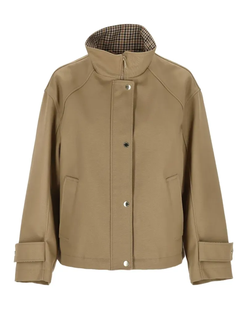 Pennyblack high-neck press-stud jacket - Nude Nude