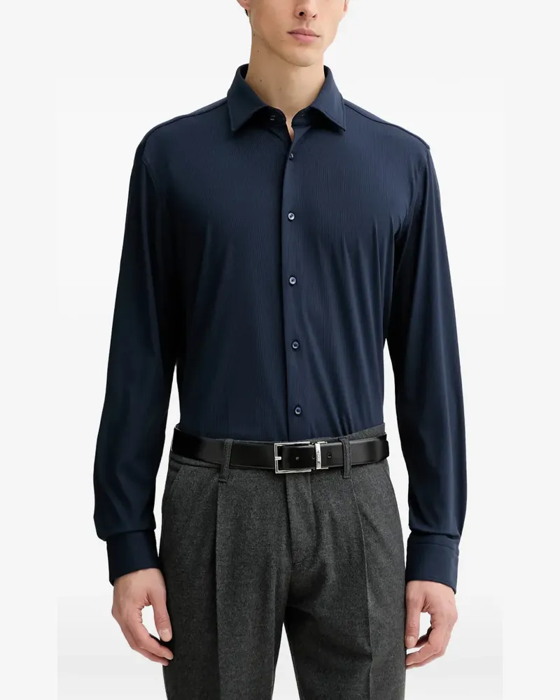 HUGO BOSS Langärmeliges Hemd - Blau Blau