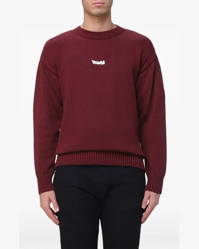 DISCLAIMER Pullover mit Logo-Print - Rot Rot