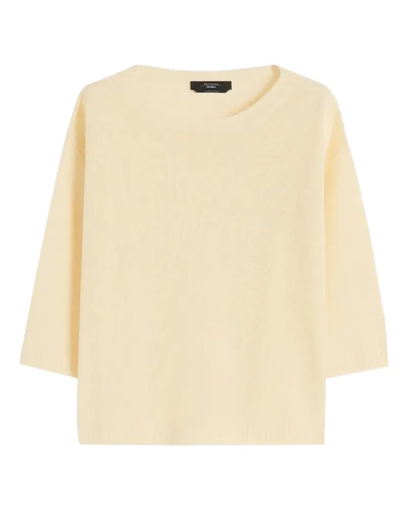 Max Mara linen three-quarter sleeve sweater - Gelb Gelb