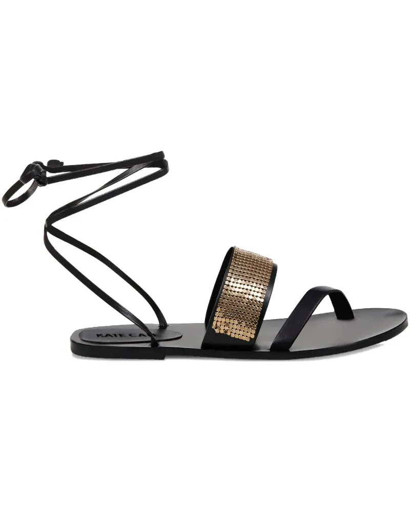 Kate Cate Ayda Sandalen mit Schnürung - Schwarz Schwarz