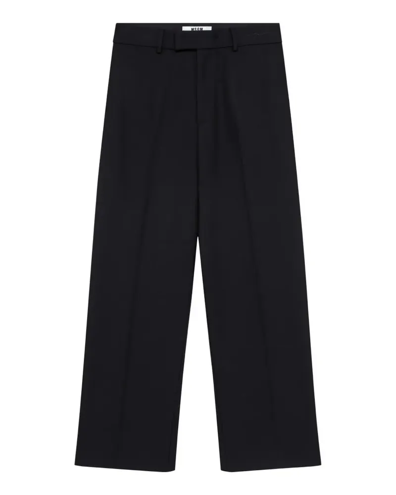 MSGM Hose mit Bügelfalten - Schwarz Schwarz