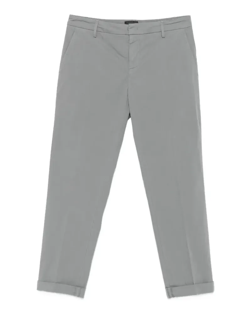 Dondup pressed-crease turned-up trousers - Grau Grau
