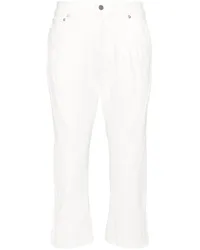 Thierry Mugler Straight-Leg-Jeans mit Nahtdetail Weiß