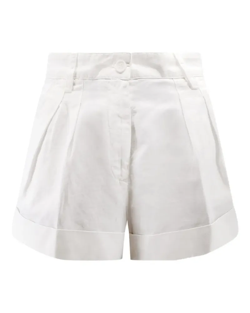 ASPESI pleated shorts - Weiß Weiß