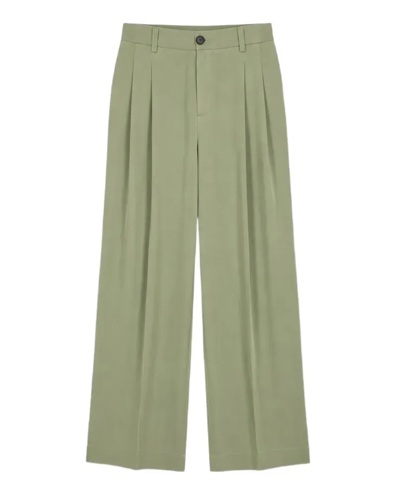Essentiel pleated wide-leg trousers - Grün Grün