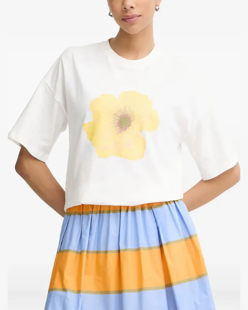 Never Fully Dressed floral-print T-shirt - Weiß Weiß