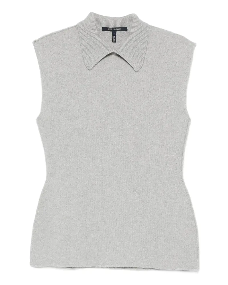 Sofie D'Hoore May Top mit Kragen - Grau Grau