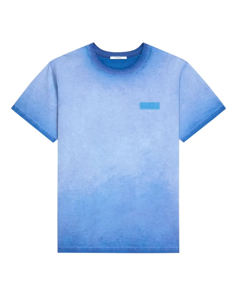 Givenchy logo-patch T-shirt - Blau Blau