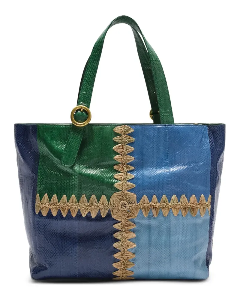 Maliparmi patchwork tote bag - Blau Blau