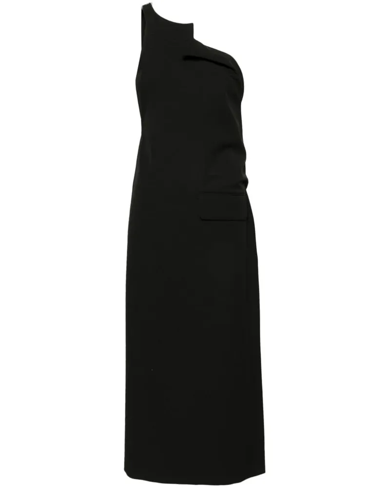 Maison Margiela Twill-Top mit asymmetrischem Kragen - Schwarz Schwarz
