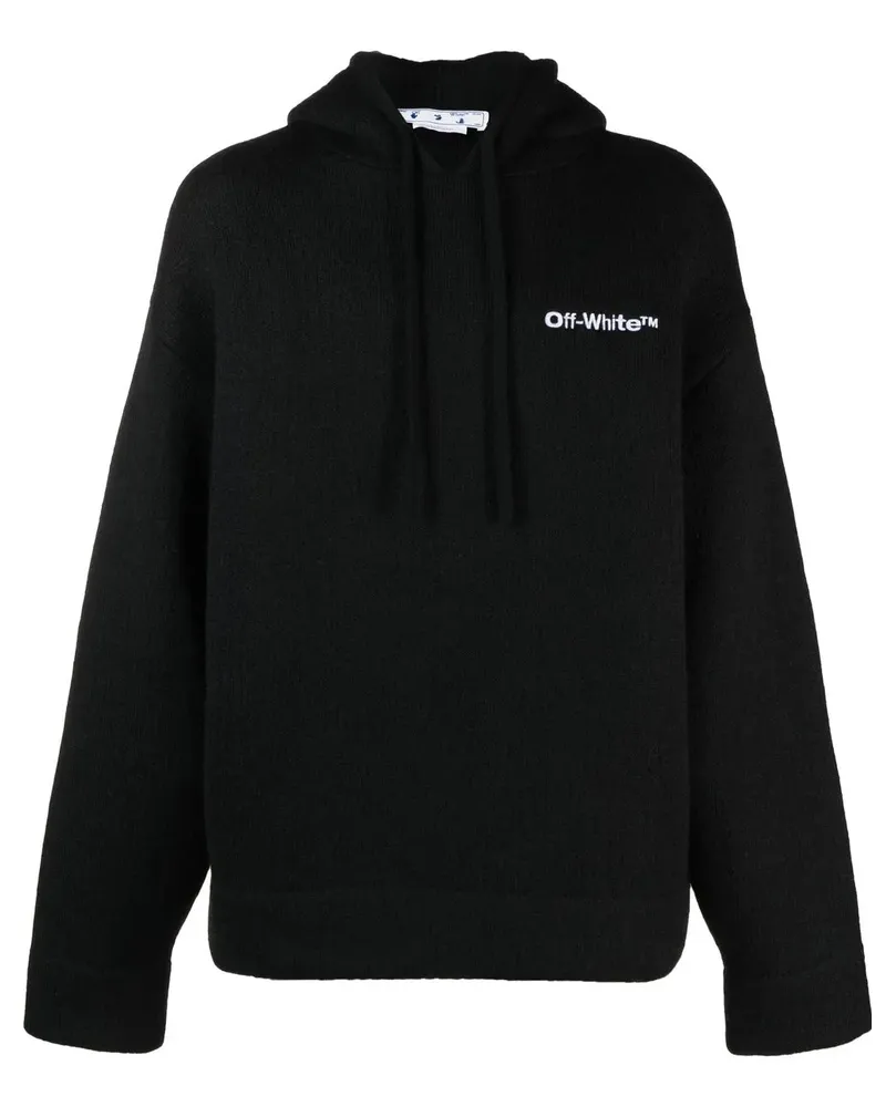 OFF-WHITE Hoodie mit Logo-Print - Schwarz Schwarz