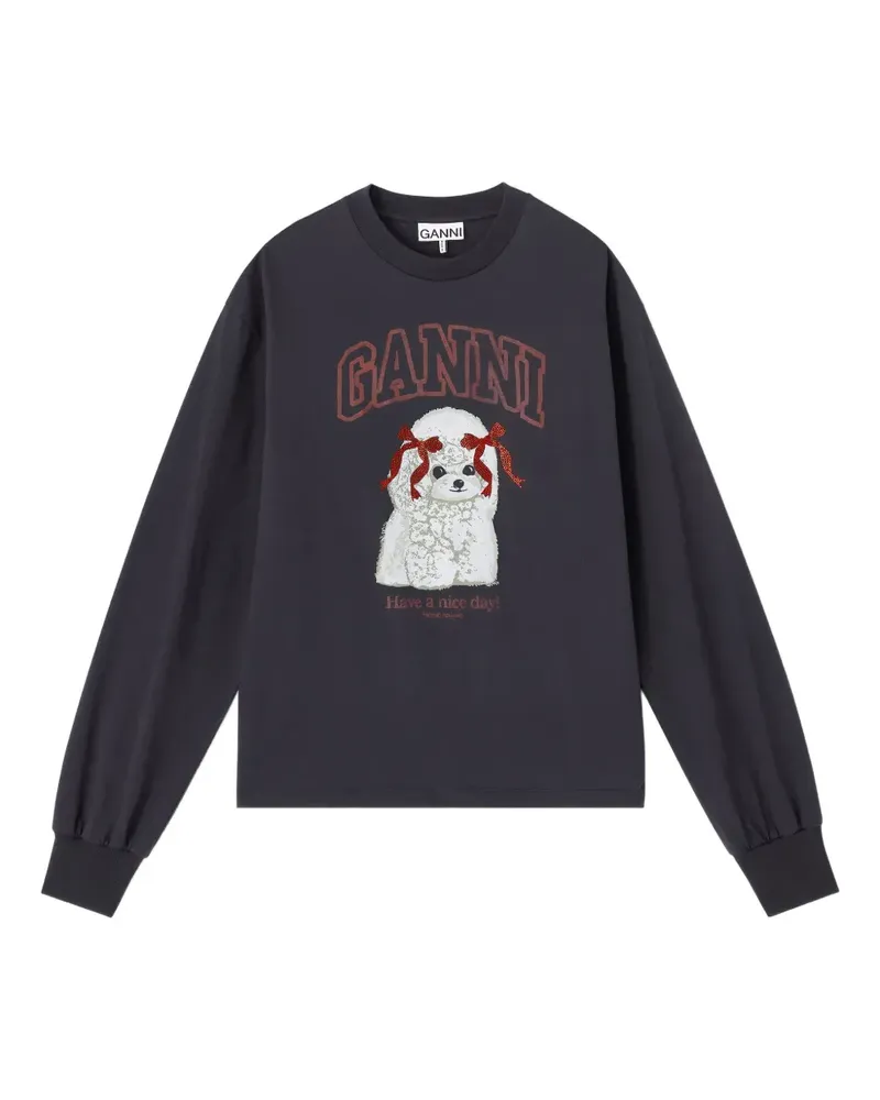 Ganni Klassisches Sweatshirt - Grau Grau