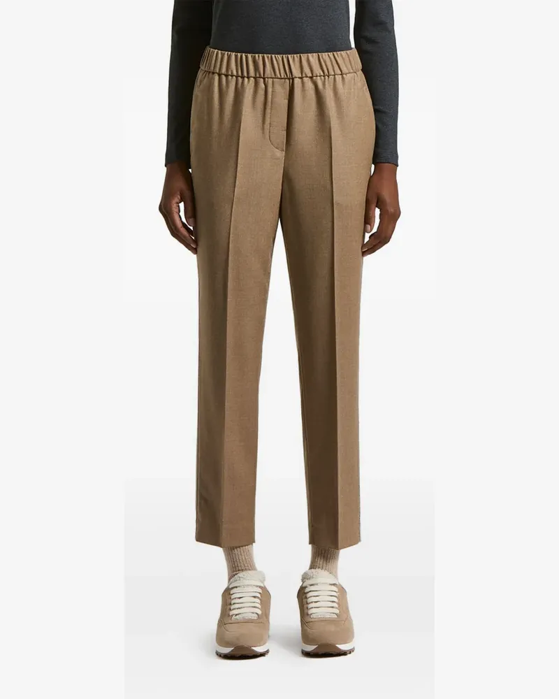 Peserico Hose mit Stretchbund - Braun Braun