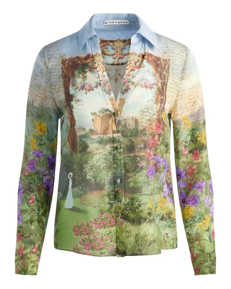 Alice + Olivia Eloise Hemd - Grün Grün
