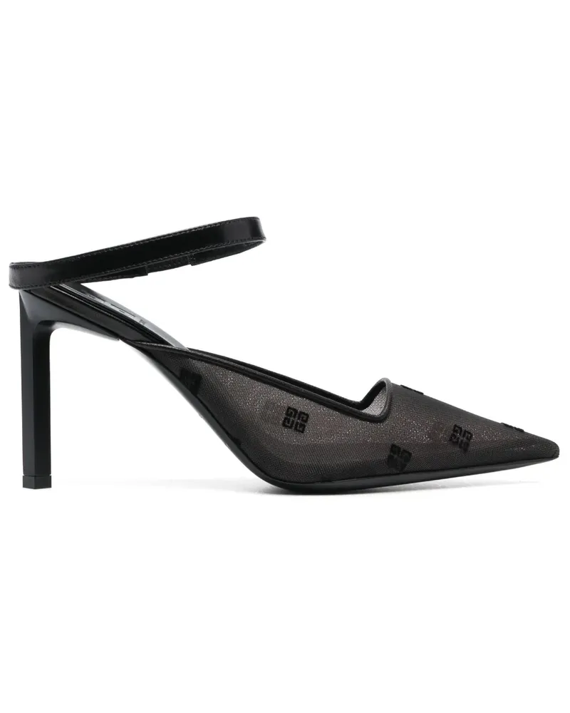 Givenchy Sandalen mit Logo-Stickerei 100mm - Schwarz Schwarz