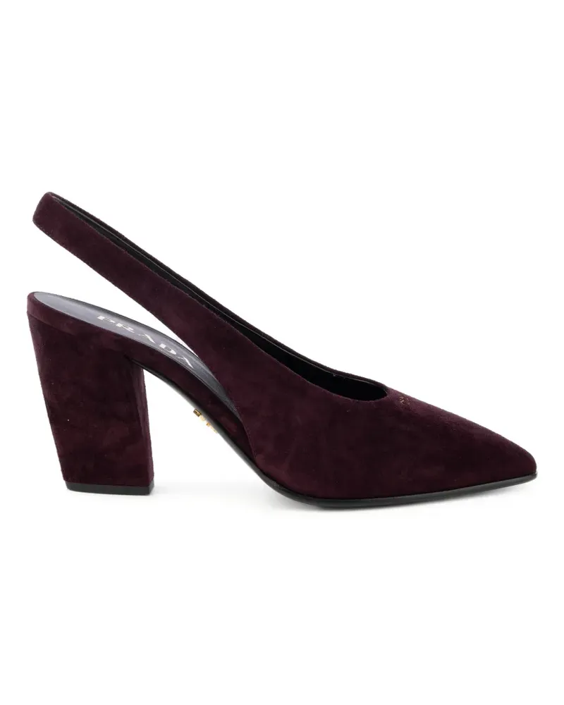 Prada Spitze Slingback-Pumps - Violett Violett