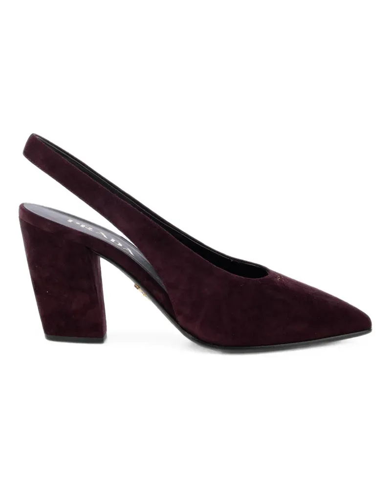 Prada pointed-toe slingback pumps - Violett Violett