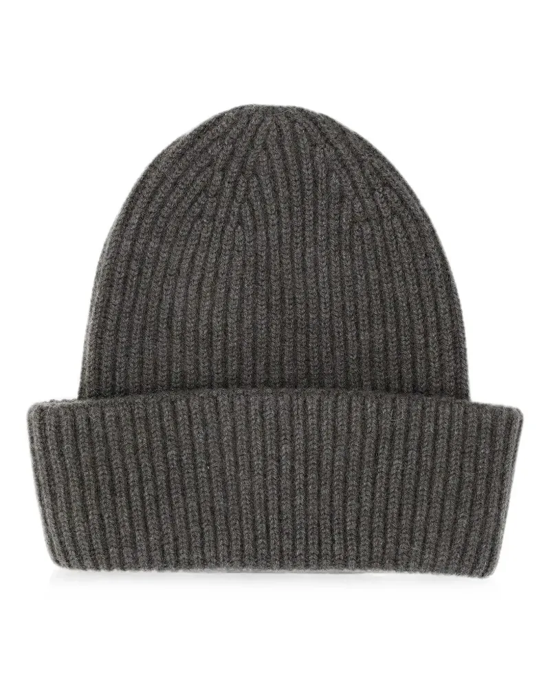 Fedeli Norge Beanie aus geripptem Strick - Grün Grün