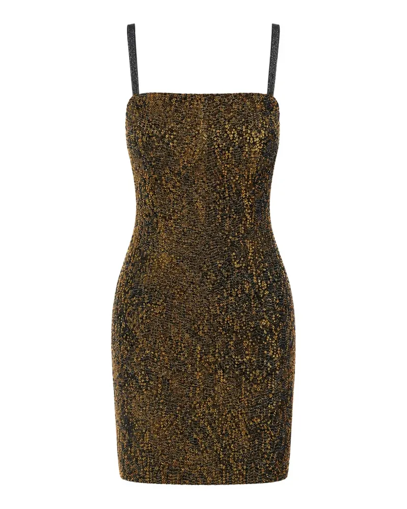 Missoni Minikleid mit Perlenstickerei und Pailletten - Gold Gold