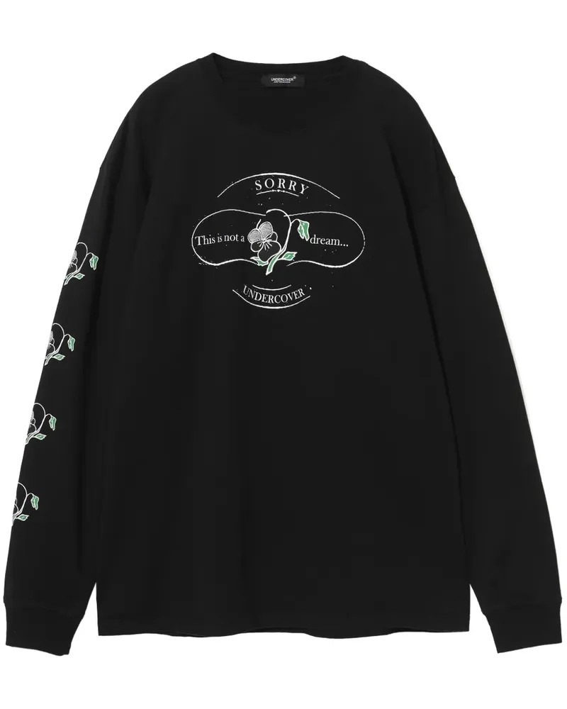 Undercover Sweatshirt mit Logo-Print - Schwarz Schwarz