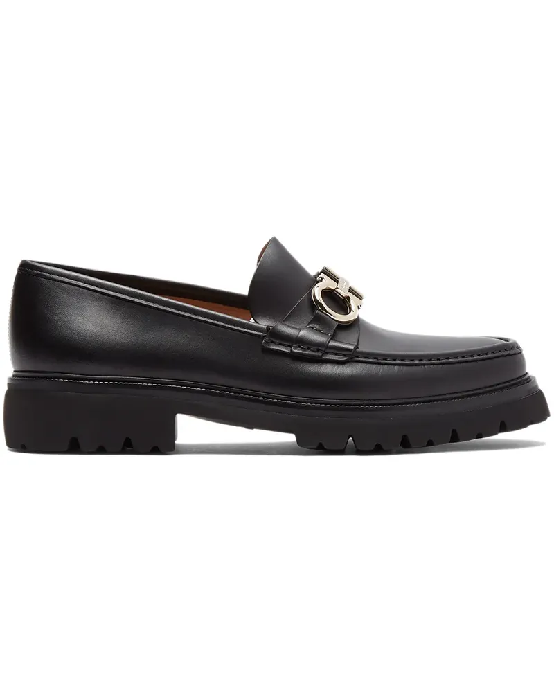 Ferragamo Bleecker Loafer mit Gancini-Detail - Schwarz Schwarz