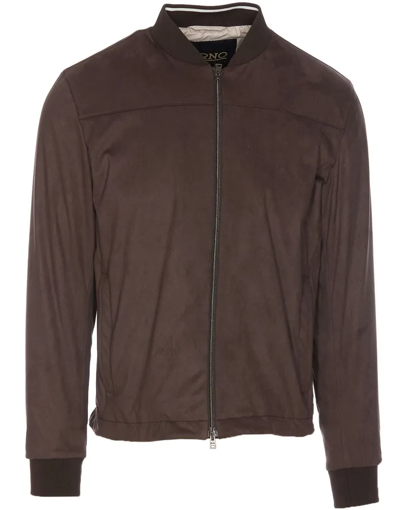 Herno Jacke mit rundem Ausschnitt - Braun Braun
