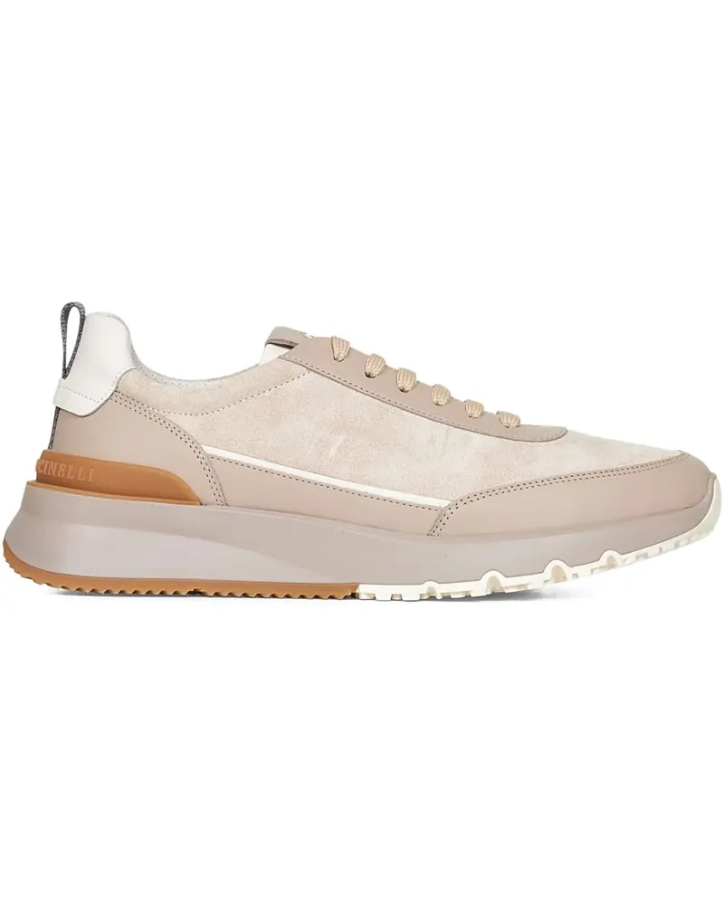 Brunello Cucinelli Sneakers mit Schnürung - Nude Nude