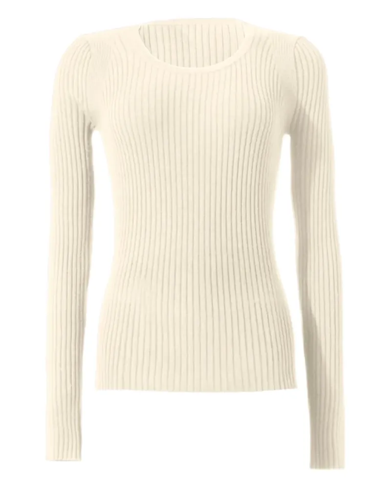 Wolford Geripptes Langarmshirt - Nude Nude