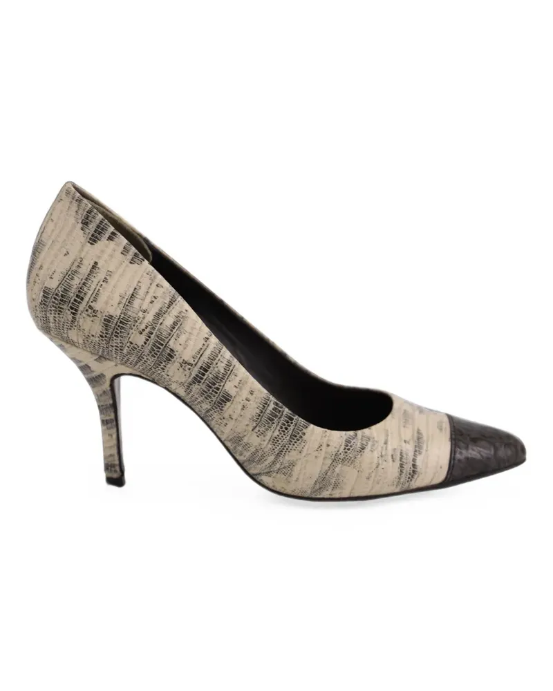 Tory Burch Pumps mit Schlangen-Effekt - Nude Nude