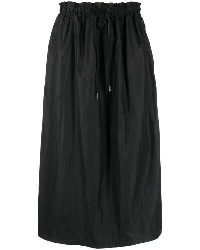 Woolrich Midirock mit hohem Bund - Schwarz Schwarz