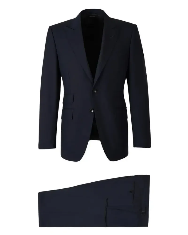 Tom Ford Wollanzug mit Taschen - Schwarz Schwarz