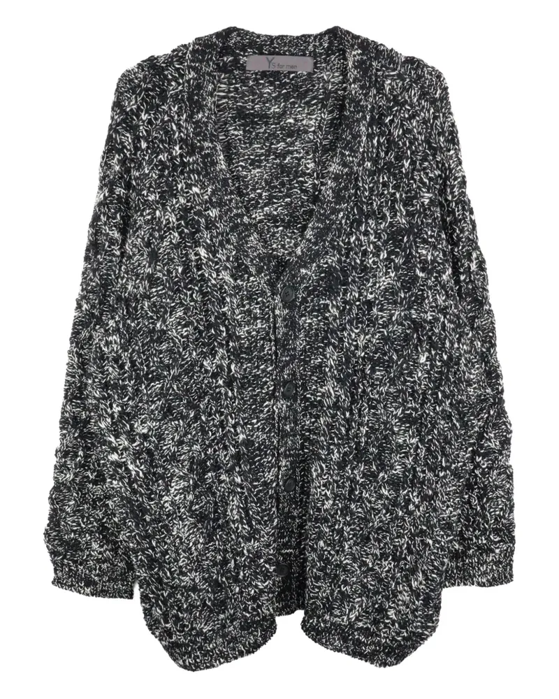 Yohji Yamamoto V-neck cardigan - Schwarz Schwarz