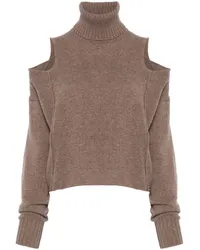 TELA Schulterfreier Rollkragenpullover Nude