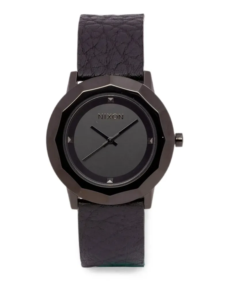 Nixon The Bobbi faceted-bezel 35mm watch - Schwarz Schwarz