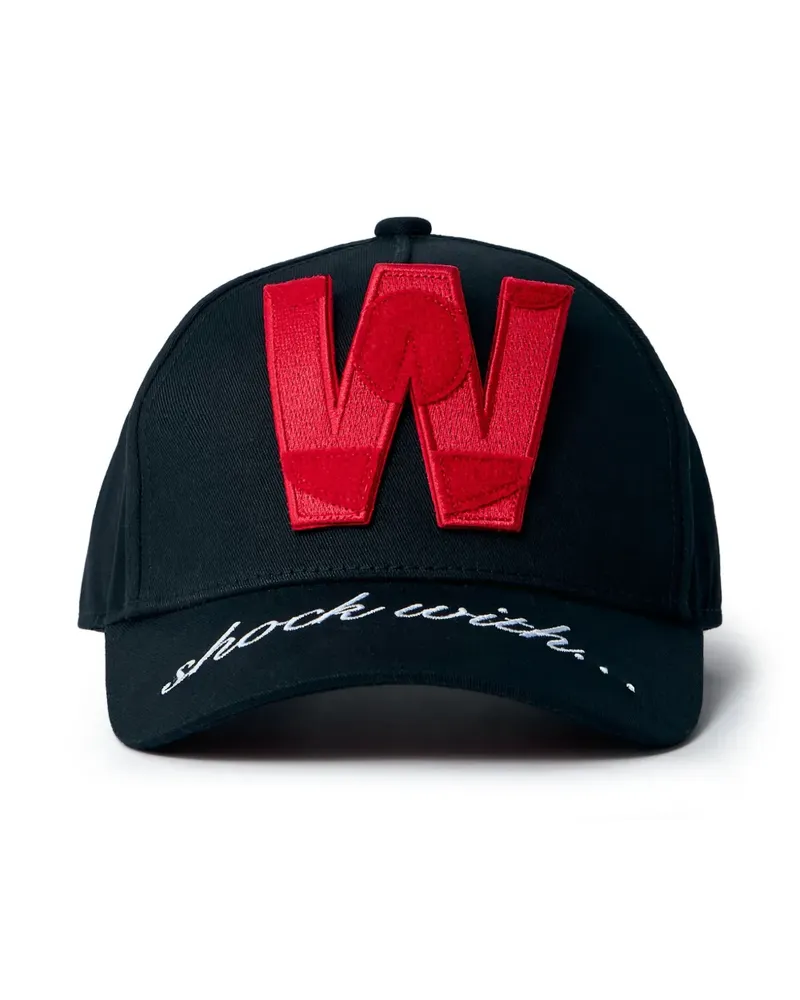 Walter van Beirendonck Baseballkappe mit Logo-Patch - Schwarz Schwarz