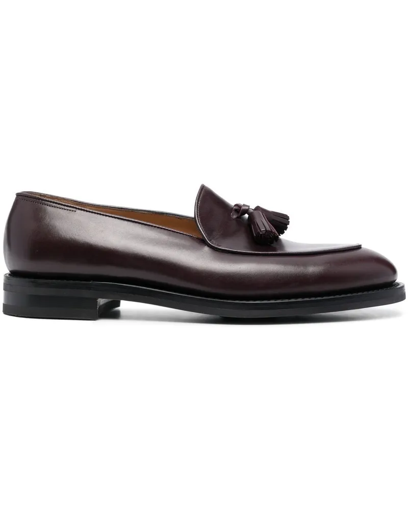 John Lobb Loafer mit Quasten Rot