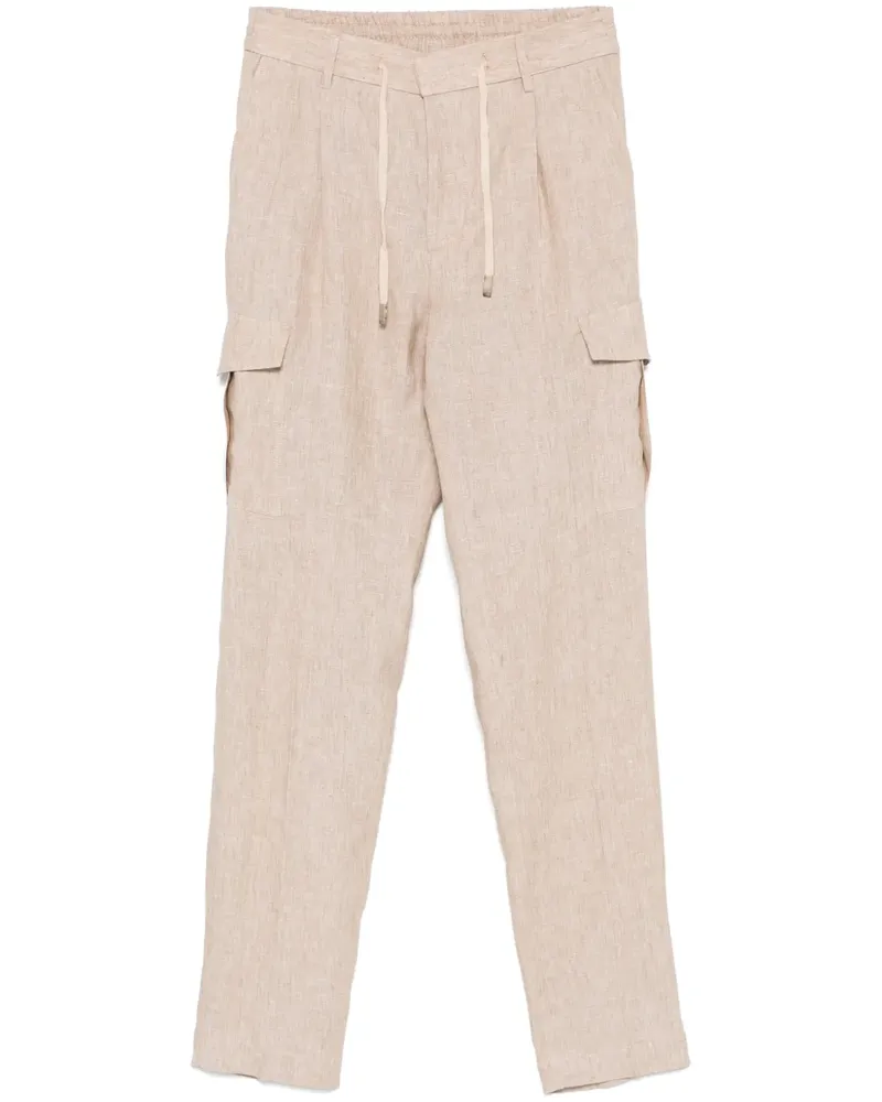 Peserico Cargohose aus Leinen - Nude Nude