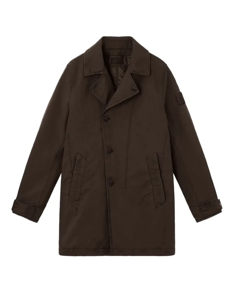 Stone Island buttoned patch coat - Braun Braun