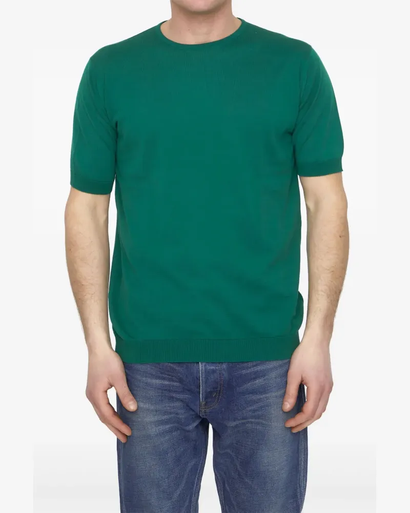 John Smedley Pullover mit kurzen Ärmeln - Grün Grün