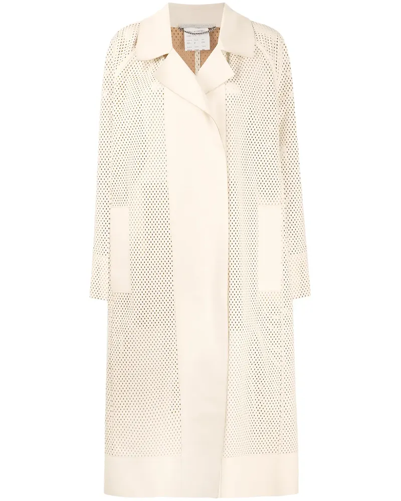 Stella McCartney Perforierter Mantel - Nude Nude