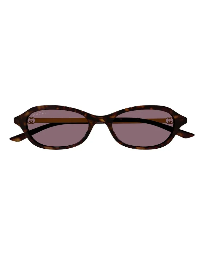 Gucci GG Brille in Schildpattoptik - Braun Braun