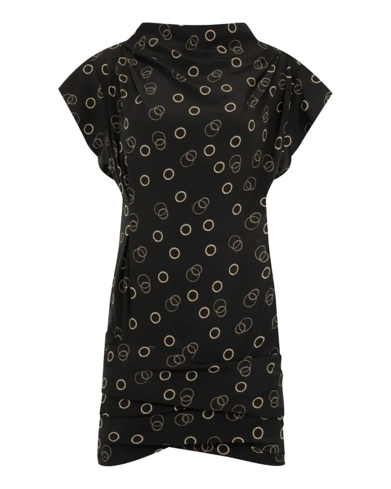 Isabel Marant Floe Kleid mit Ketten-Print - Schwarz Schwarz