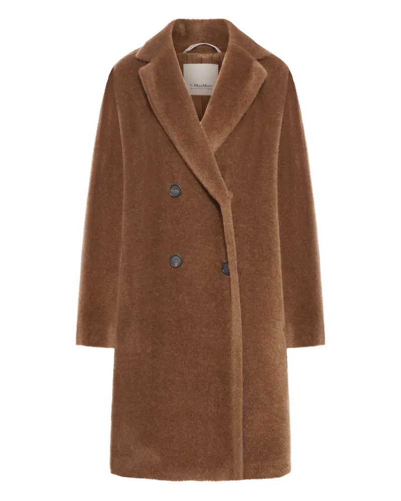 Max Mara double-breasted alpaca coat - Braun Braun